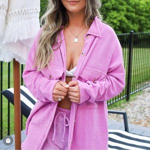 Bucket List pink shacket